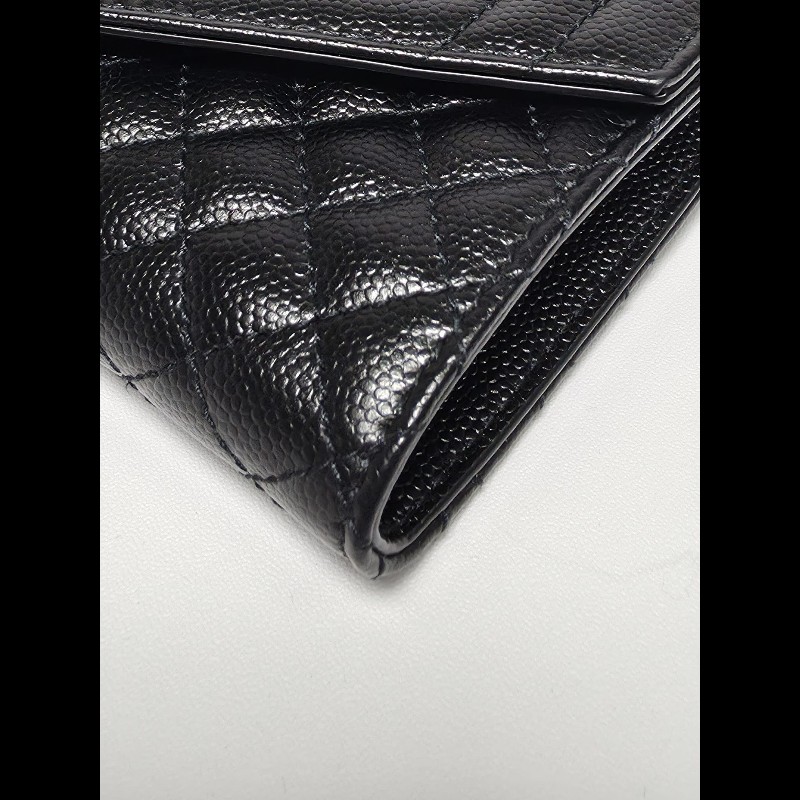 YSL 黑色Matelasse Small Wallet(未使用品)-9