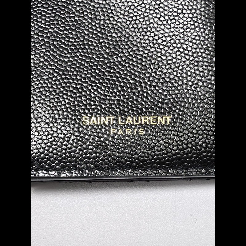 YSL 黑色Matelasse Small Wallet(未使用品)-14