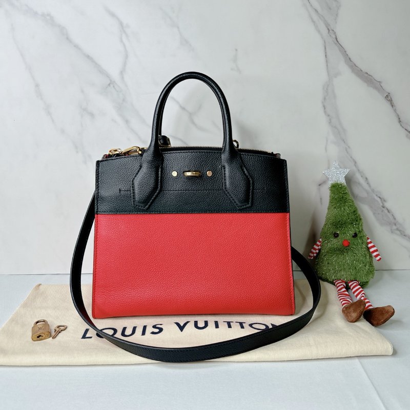 LV City Steamer皮革手提包-1