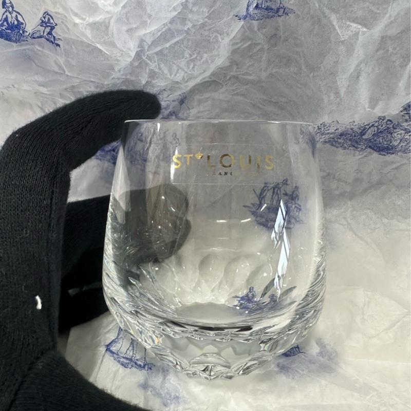 全新 Hermes 愛馬仕 St'Louis水晶咖啡杯連木托盤-2