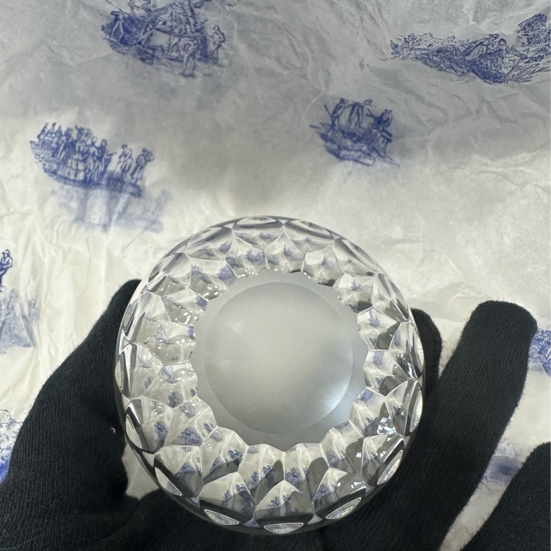 全新 Hermes 愛馬仕 St'Louis水晶咖啡杯連木托盤-3