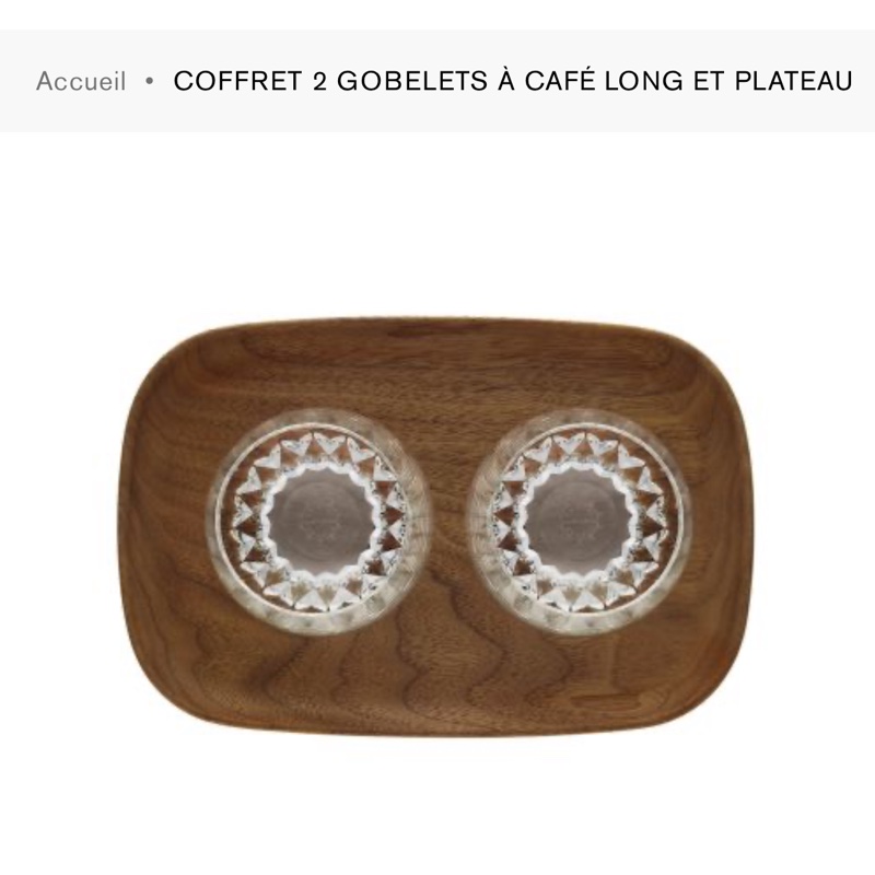 全新 Hermes 愛馬仕 St'Louis水晶咖啡杯連木托盤-6