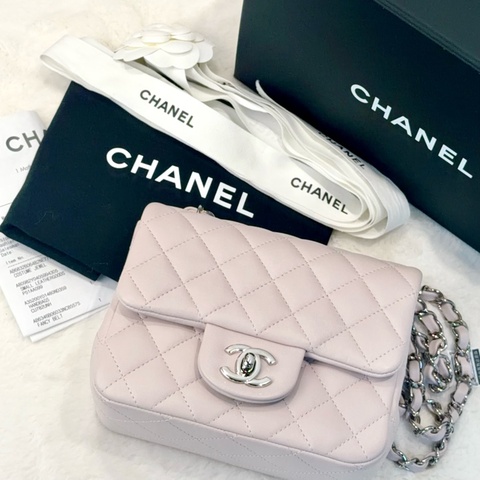 Chanel mini square方胖子 超溫柔顏色💖🫧
