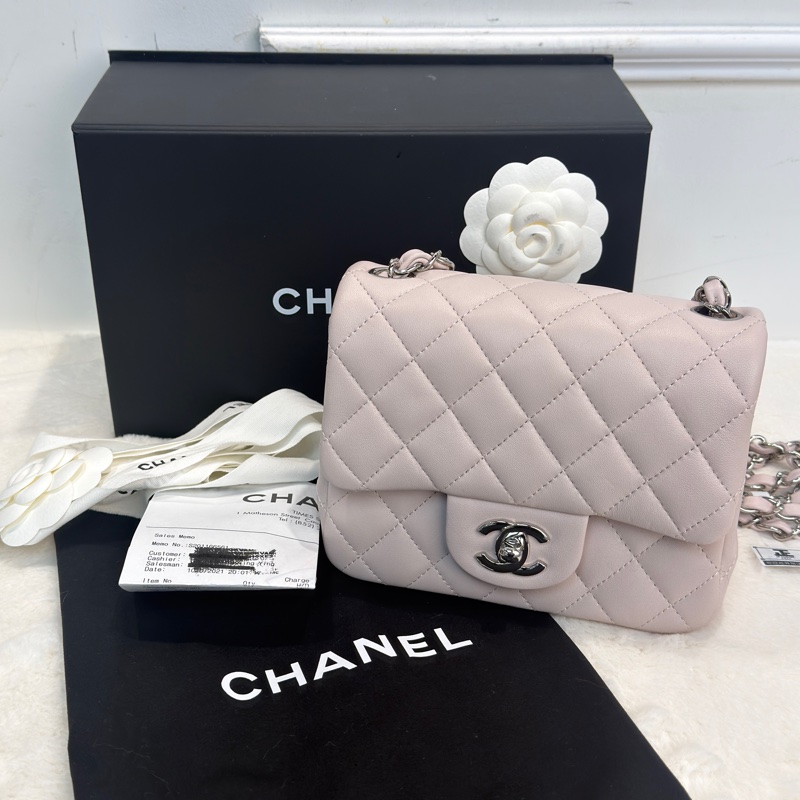 Chanel mini square方胖子 超溫柔顏色💖🫧-1