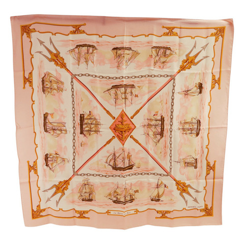 HERMES 絲質Scarf 90X90絲巾