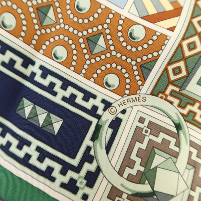 HERMES 絲質Scarf 90x90絲巾-6