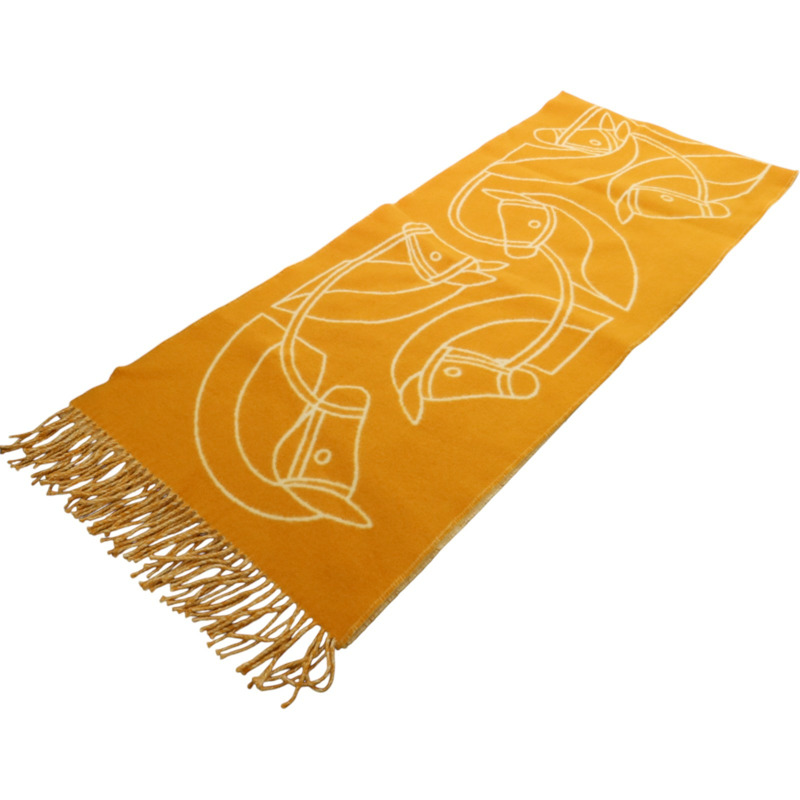 HERMES 羊絨Scarf圍巾-6