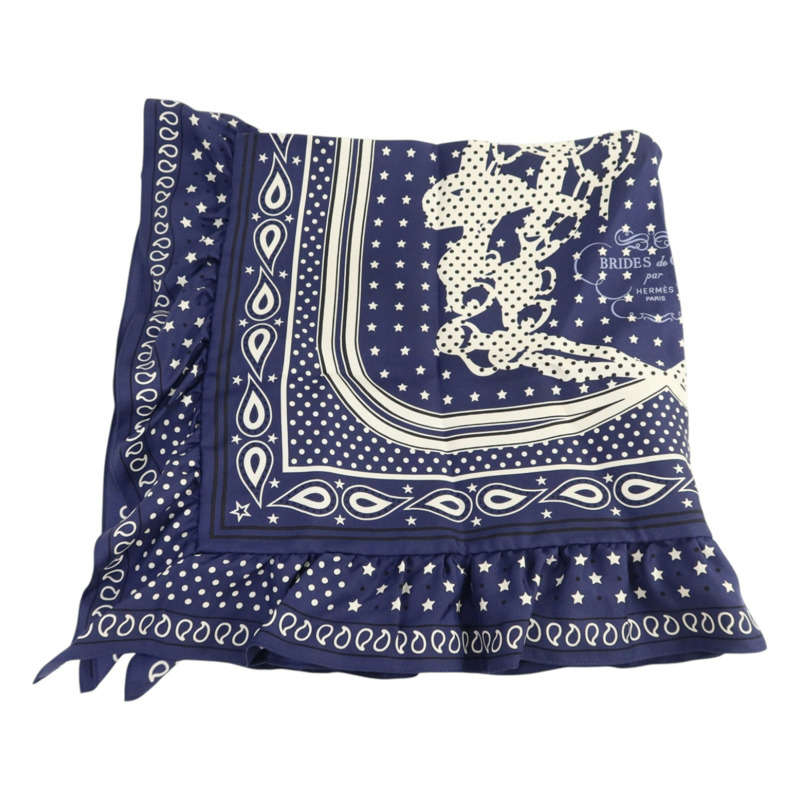HERMES 絲質Carre 70 Brides De Gala Scarf絲巾-1