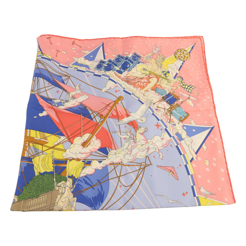 HERMES 絲質Scarf 90x90絲巾-4