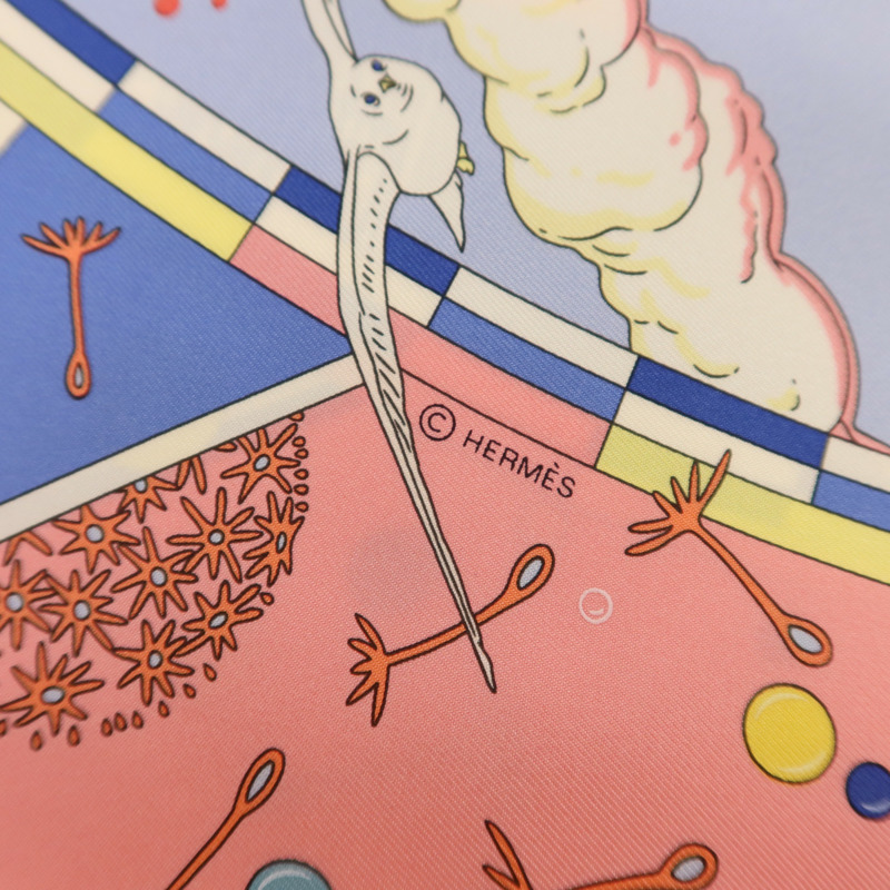 HERMES 絲質Scarf 90x90絲巾-6