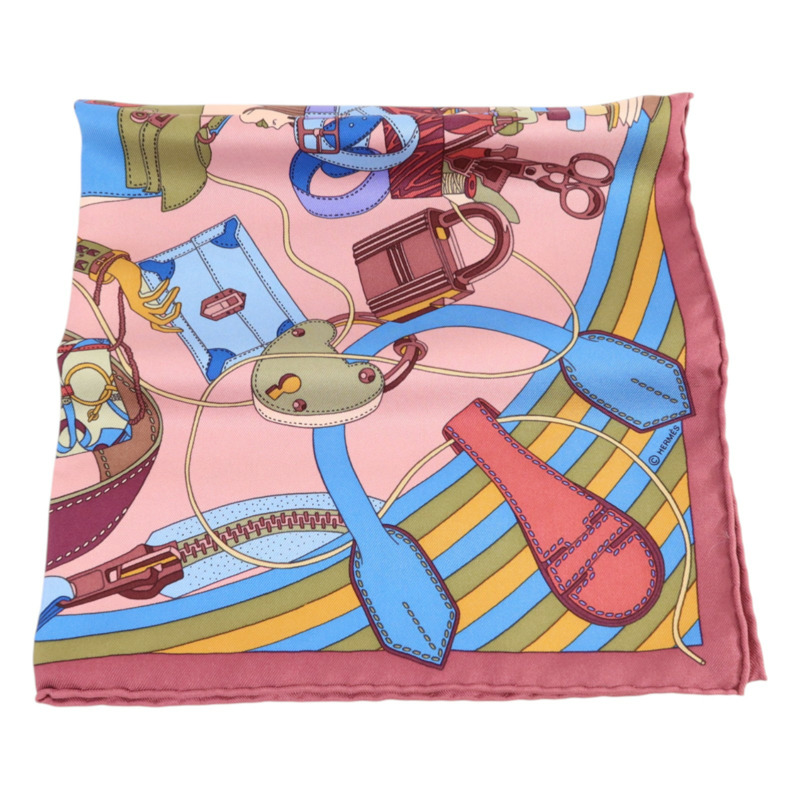 HERMES 絲質Scarf 40x40絲巾-3