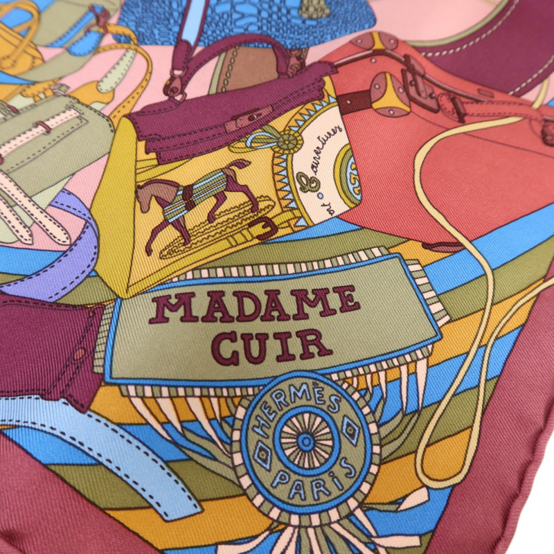 HERMES 絲質Scarf 40x40絲巾-5