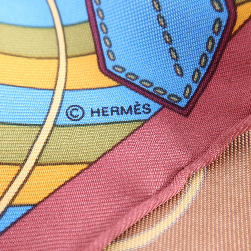 HERMES 絲質Scarf 40x40絲巾-7