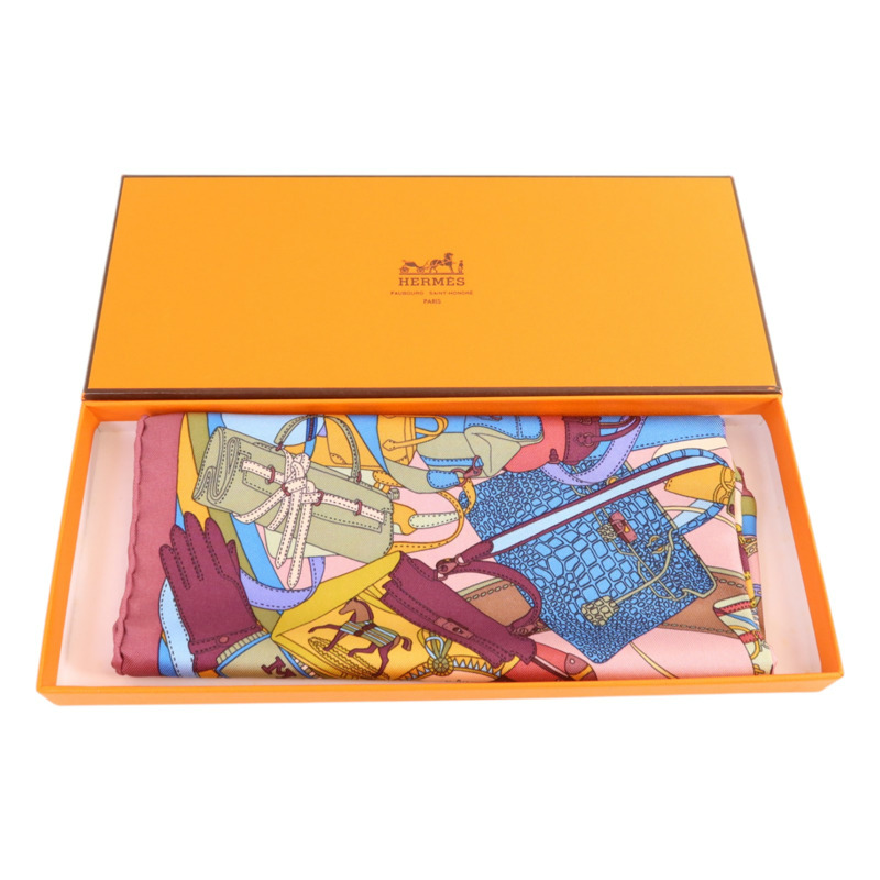 HERMES 絲質Scarf 40x40絲巾-8