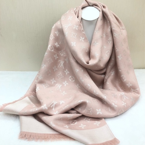 LV logo淡粉紅色披肩 XC209