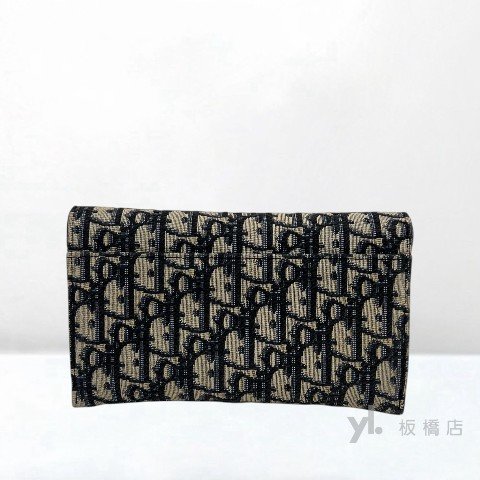 Y1998-Dior 藍緹花布復古金釦二合一Woc S5614CTZQM928-3