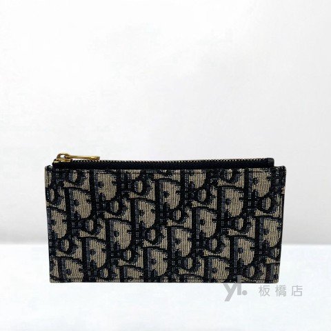 Y1998-Dior 藍緹花布復古金釦二合一Woc S5614CTZQM928-6