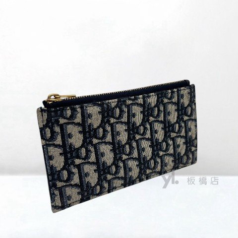 Y1998-Dior 藍緹花布復古金釦二合一Woc S5614CTZQM928-7