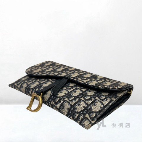 Y1998-Dior 藍緹花布復古金釦二合一Woc S5614CTZQM928-11