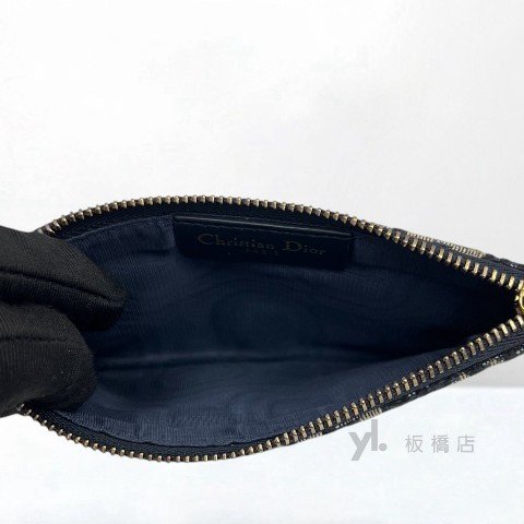 Y1998-Dior 藍緹花布復古金釦二合一Woc S5614CTZQM928-15