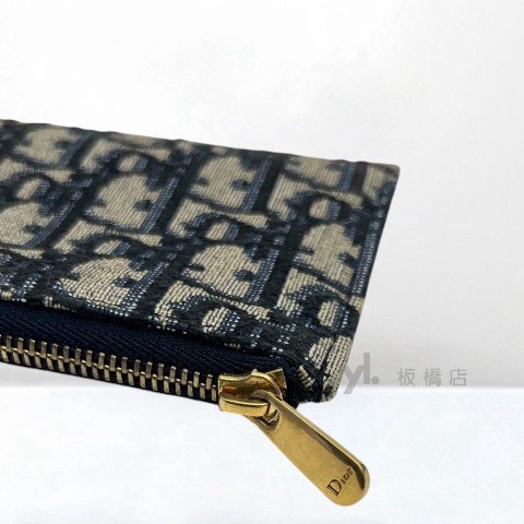 Y1998-Dior 藍緹花布復古金釦二合一Woc S5614CTZQM928-18