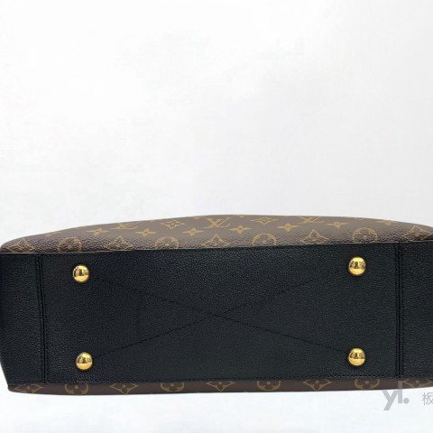 Y1999-LV SURENE MM原花拼黑牛皮肩背包M43772-5