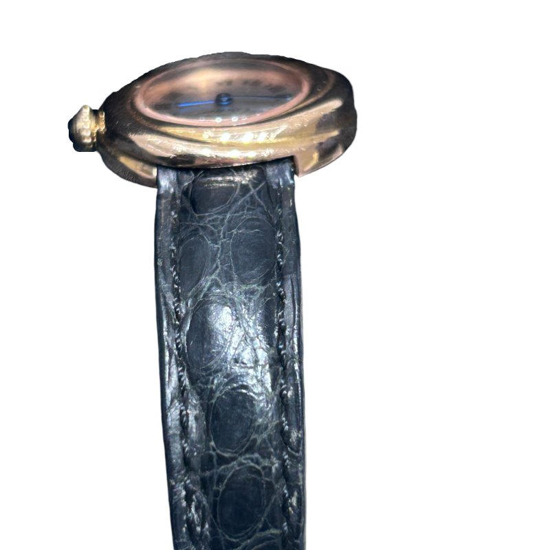 CARTIER MUST DE CARTIER VERMEIL 女錶 銀鍍K金 石英腕錶-4