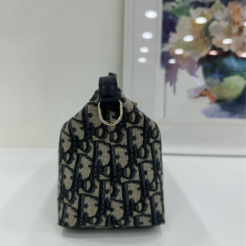 Dior/ 迪奧 Travel Nomad老花刺繡便當包 24年編碼 底長約22cm-3