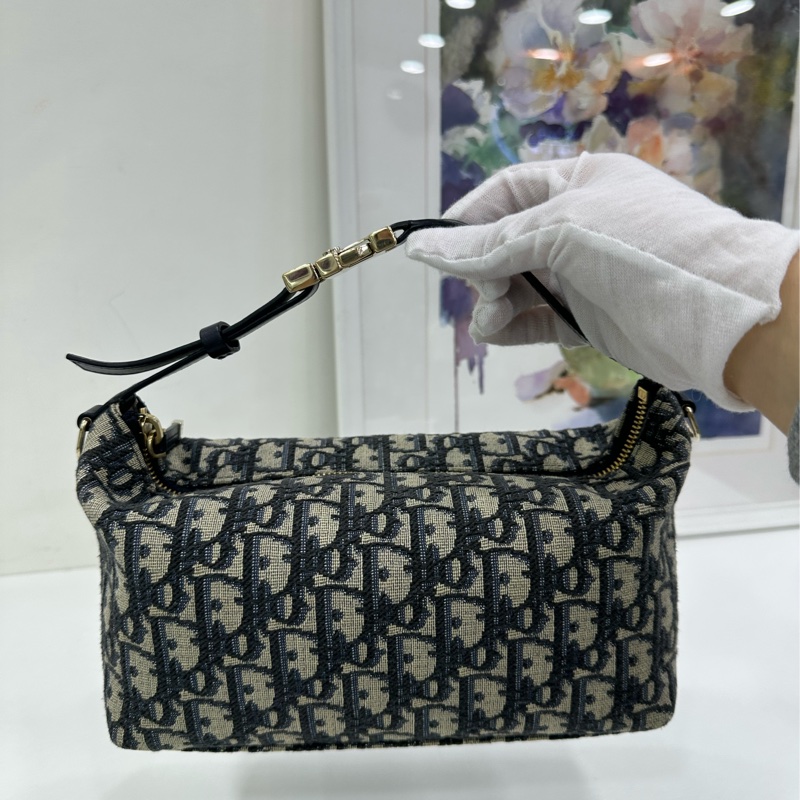 Dior/ 迪奧 Travel Nomad老花刺繡便當包 24年編碼 底長約22cm-7