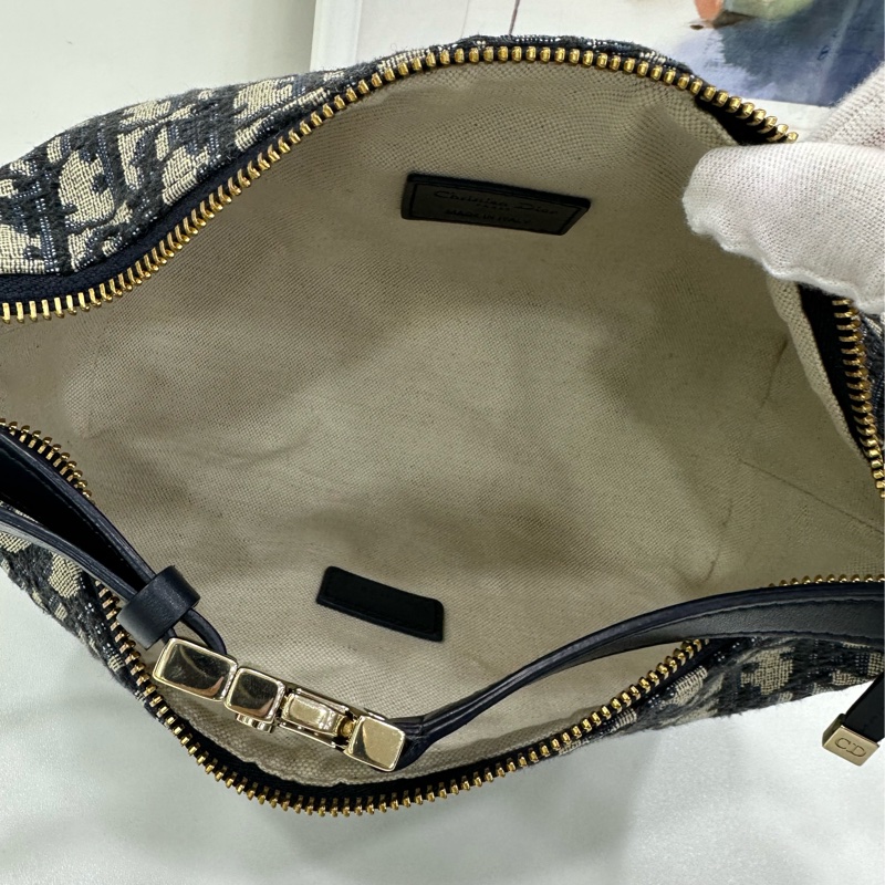 Dior/ 迪奧 Travel Nomad老花刺繡便當包 24年編碼 底長約22cm-8