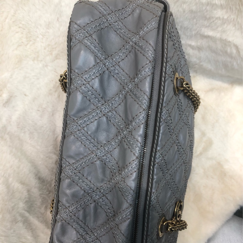 Chanel 灰色外縫線 鏈條 上肩 XA231-4