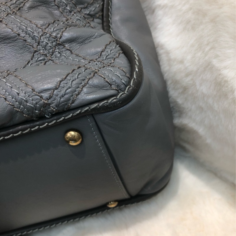 Chanel 灰色外縫線 鏈條 上肩 XA231-11