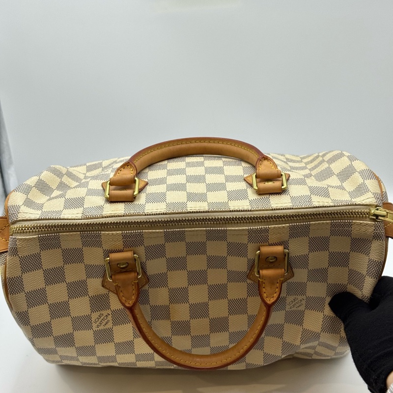 路易威登/Lv Speedy 30 白棋盘格 30*17*21-4