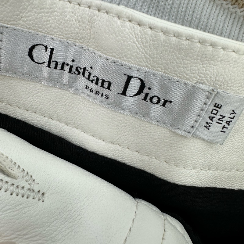 Dior 迪奧 白色CD皮短褲裙 34碼-3