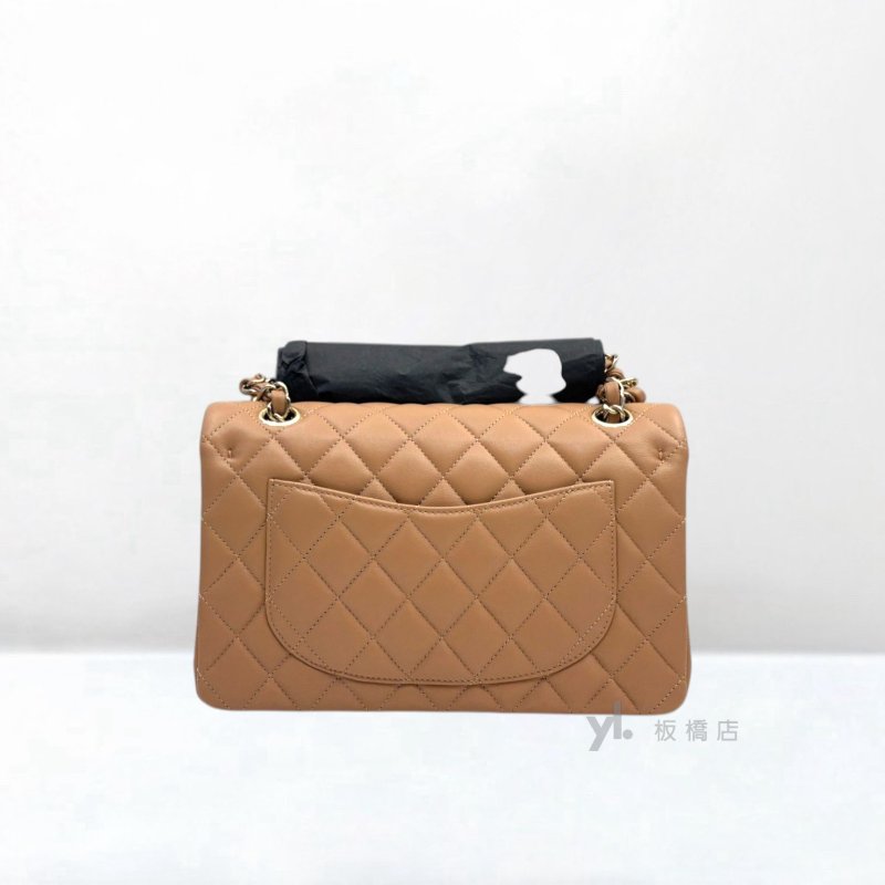 Y2002-CHANEL 泰奶色羊皮金釦COCO23 A01113-3