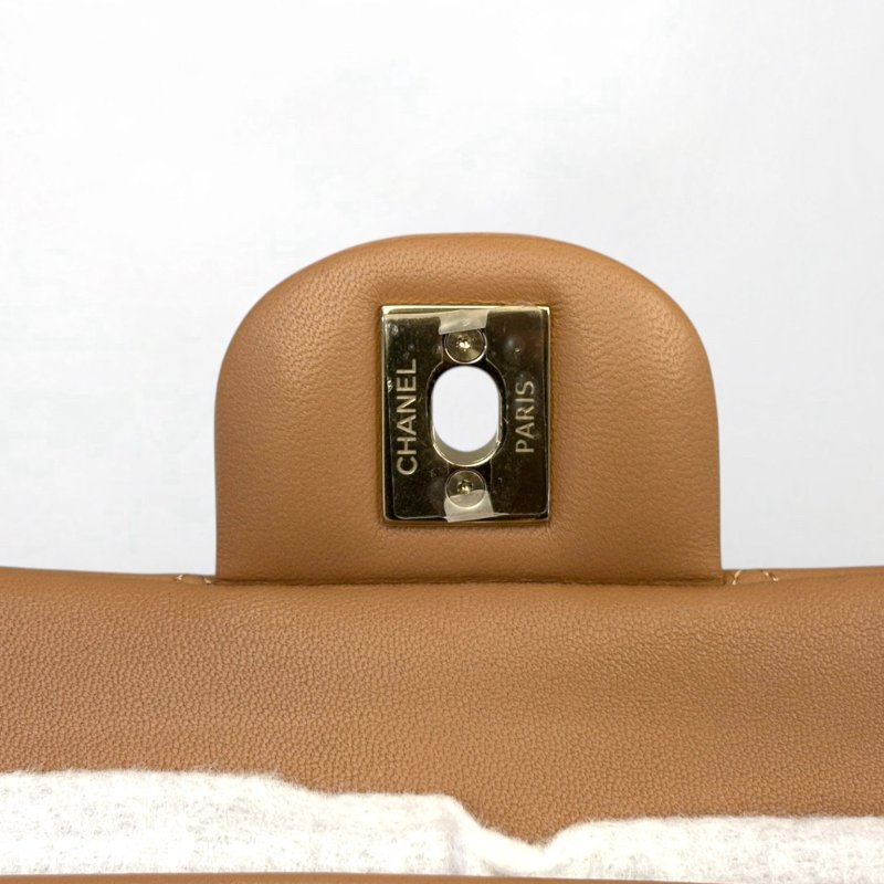 Y2002-CHANEL 泰奶色羊皮金釦COCO23 A01113-7