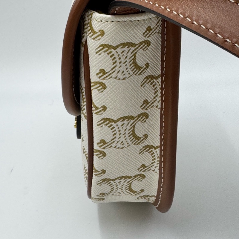 賽琳/Celine 老花凱旋門馬鞍mini單肩斜挎包 15*4*11-1