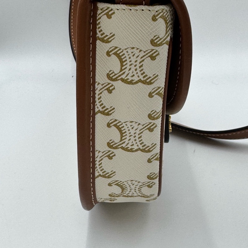 賽琳/Celine 老花凱旋門馬鞍mini單肩斜挎包 15*4*11-3