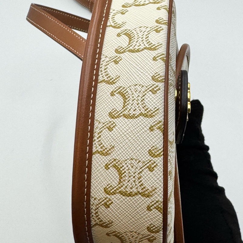 賽琳/Celine 老花凱旋門馬鞍mini單肩斜挎包 15*4*11-5