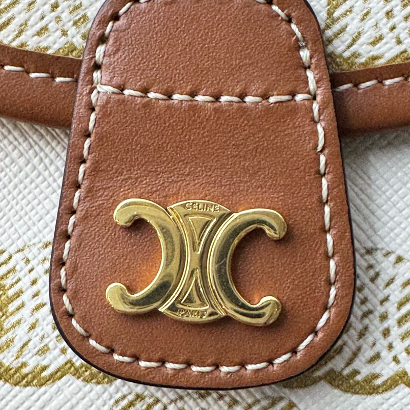 賽琳/Celine 老花凱旋門馬鞍mini單肩斜挎包 15*4*11-7