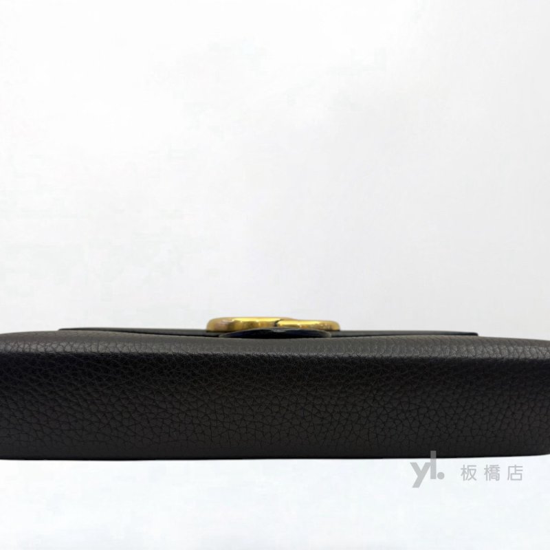 Y2003-GUCCI GG Marmont 黑牛皮肩背包 401232-4