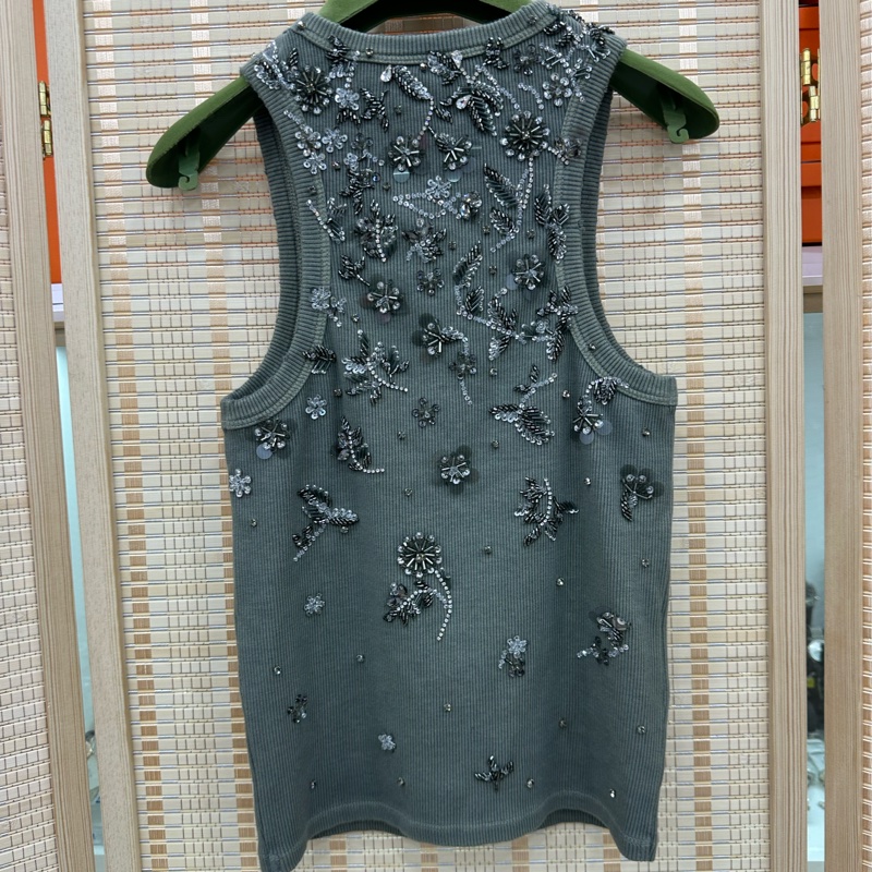 Miumiu 25ss重工亮片背心 S碼-1