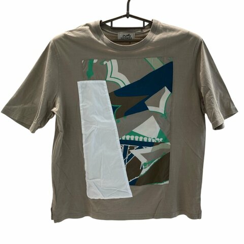 HERMES 愛馬仕 T-SHIRT 棉質T恤 灰色 SIZE:S
