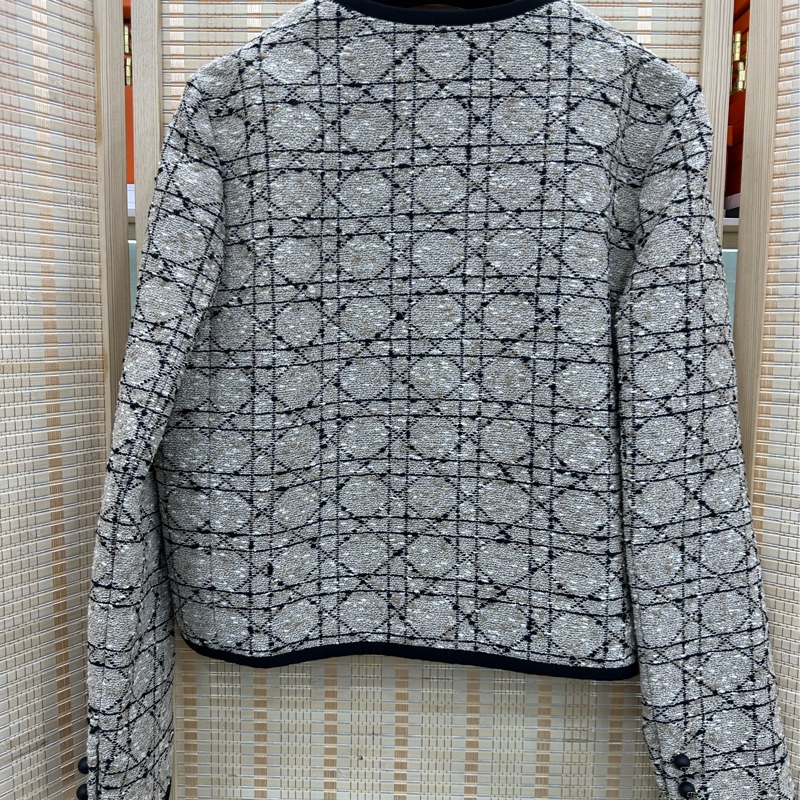 Christian Dior 迪奧 粗花呢夾克外套 女款 米色 36碼-1