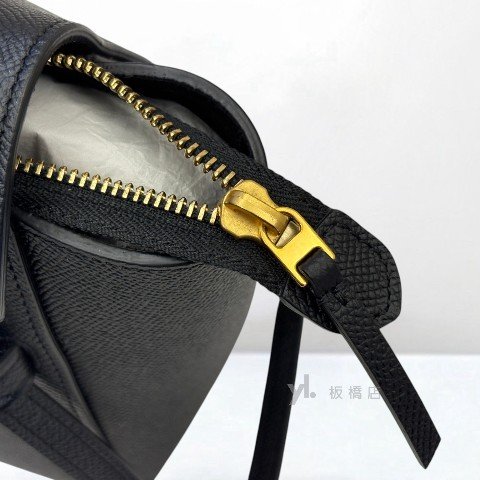 Y2010-CELINE Nano Belt黑色小牛皮鯰魚包-11