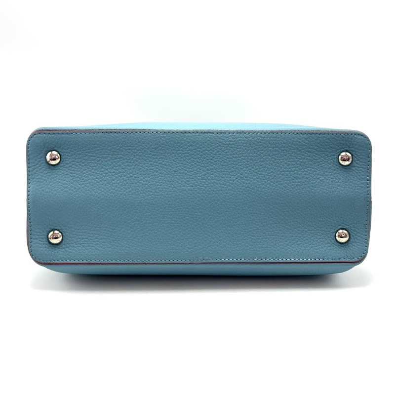 LV 藍紅拼色Capucines大號手提包36*22*13.5 98新配件塵袋-4