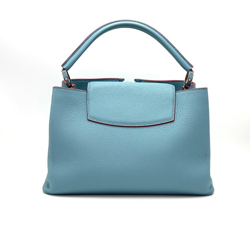 LV 藍紅拼色Capucines大號手提包36*22*13.5 98新配件塵袋-6