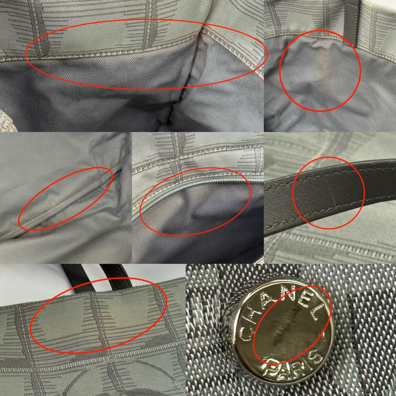 CHANEL 香奈兒 灰色冰格新旅行系列托特包 NEW TRAVEL LINE NO12 （無卡）-7