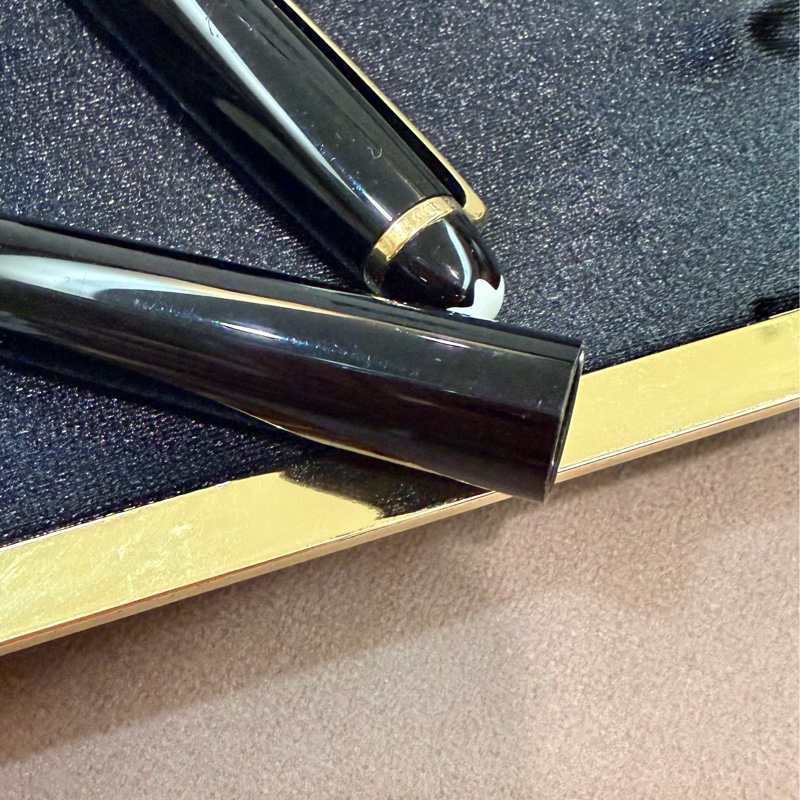 真品MONTBLANC 萬寶龍 Meisterstück 大師傑作（大班）鍍黃金經典原子筆 附盒裝保單-30