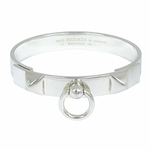 HERMES Collier De Chien 純銀 手環